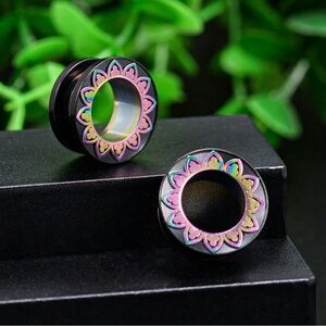 🔘22mm👂🏻Ear Tunnel/Plugs -316 Surgical Steel NWT
